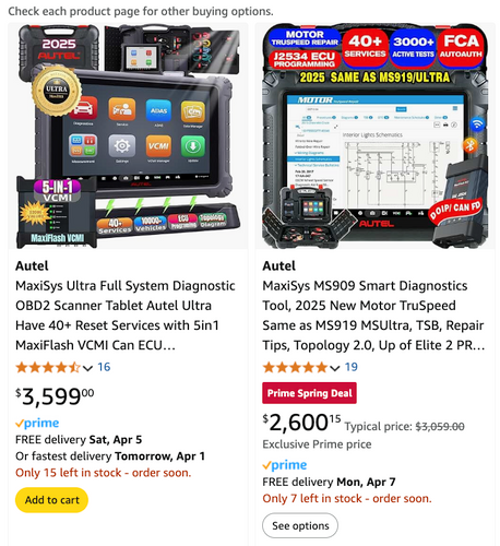 Should you buy Scan Tools from Amazon or from an Authorized Dealer?