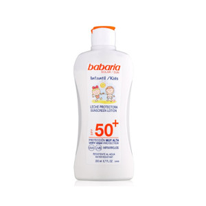 Babaria Sun Kids Sunscreen Lotion Water Resistant Spf50 200ml Babaria Sun Kids Sunscreen Lotion Water Resistant Spf50 200ml