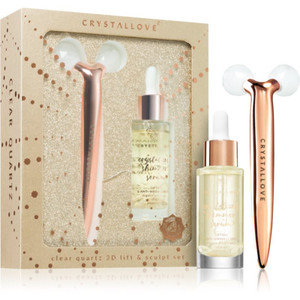 Crystallove Golden Clear Quartz 3D Lift & Sculpt Set Crystallove Golden Clear Quartz 3D Lift & Sculpt Set