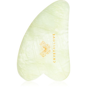 CRYSTALOVE Gua Sha Gesichtsmassageplatte mit Jade CRYSTALOVE Gua Sha Gesichtsmassageplatte mit Jade