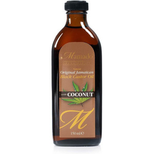 Mamado Aromatherapy Natural Original jamaikanisches schwarzes Rizinusöl mit Kokosnuss, 150 ml Mamado Aromatherapy Natural Original jamaikanisches schwarzes Rizinusöl mit Kokosnuss, 150 ml