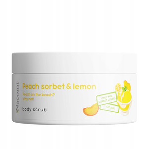 Körperpeeling mit Pfirsichsorbet- und Zitronenduft, 100 ml Körperpeeling mit Pfirsichsorbet- und Zitronenduft, 100 ml