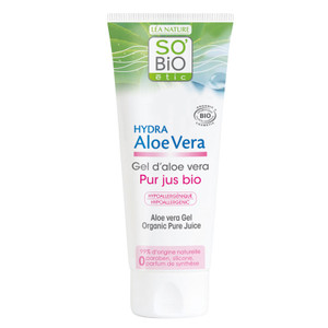 SO'BiO étic Bio-Reinsaft, hypoallergen, für empfindliche und reaktive Haut, Cosmebio Hydra Aloe Vera Gel, 125 ml SO'BiO étic Bio-Reinsaft, hypoallergen, für empfindliche und reaktive Haut, Cosmebio Hydra Aloe Vera Gel, 125 ml
