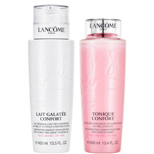 Lancome Duo Confort Geschenkset: 400 ml Galatée Confort Reinigungsmilch + 400 ml Tonique Confort Feuchtigkeitsspendender Toner Lancome Duo Confort Geschenkset: 400 ml Galatée Confort Reinigungsmilch + 400 ml Tonique Confort Feuchtigkeitsspendender Toner