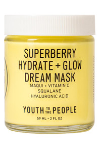 Youth To The People Superberry Hydrate + Glow Dream Mask Feuchtigkeitsspendende vegane Gesichtsmaske mit Hyaluronsäure und antioxidativem Vitamin C, 2 Unzen Youth To The People Superberry Hydrate + Glow Dream Mask Feuchtigkeitsspendende vegane Gesichtsmaske mit Hyaluronsäure und antioxidativem Vitamin C, 2 Unzen
