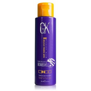 GK HAIR Global Keratin Miami Bombshell Taming Blonde Purple Blowout Treatment 100ml 3.4 Fl Oz GK HAIR Global Keratin Miami Bombshell Taming Blonde Purple Blowout Treatment 100ml 3.4 Fl Oz