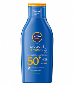 Nivea Sun Protect & Hydrate Sonnenmilch Reisegröße Spf50+ – 100 ml Nivea Sun Protect & Hydrate Sonnenmilch Reisegröße Spf50+ – 100 ml