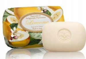 Saponificio Artigianale Fiorentino Handmade Soap - Lemon - 200 G Saponificio Artigianale Fiorentino Handmade Soap - Lemon - 200 G