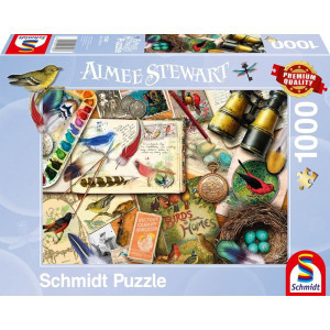 Aufgetischt: Vogelbeobachtung - Puzzle 1000 Teile Aufgetischt: Vogelbeobachtung - Puzzle 1000 Teile