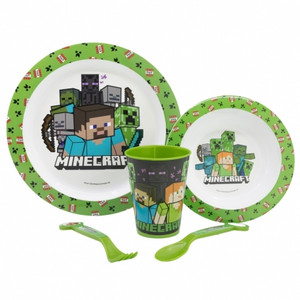 Minecraft - 5-teiliges Frühstücks Set Minecraft - 5-teiliges Frühstücks Set