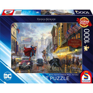 Batman, Superman and Wonder Woman - Puzzle 1000 Teile - Thomas Kinkade Collection Batman, Superman and Wonder Woman - Puzzle 1000 Teile - Thomas Kinkade Collection
