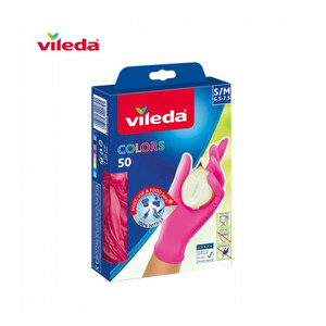 Vileda Colors 50 Einweghandschuhe, mehrfarbig, Nitril, 50 Stück – 50 Stück Vileda Colors 50 Einweghandschuhe, mehrfarbig, Nitril, 50 Stück – 50 Stück