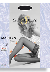 Solidea Marilyn 140 transparente Oberschenkelstrümpfe 4-L Solidea Marilyn 140 transparente Oberschenkelstrümpfe 4-L