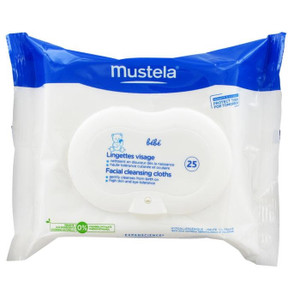Mustela Baby Facial Cleansing Cloths 25 Wipes Mustela Baby Facial Cleansing Cloths 25 Wipes