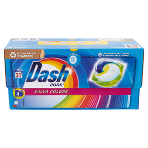 Dash Pods Ecodosi Waschmaschinenwaschmittel 31 Stück Farbsparer Dash Pods Ecodosi Waschmaschinenwaschmittel 31 Stück Farbsparer