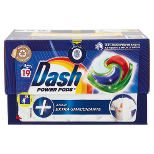 Dash Pods Power Ecodosi Waschmittel 19 Stück Extra Fleckenentferner Dash Pods Power Ecodosi Waschmittel 19 Stück Extra Fleckenentferner