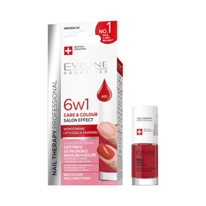 Eveline Nail Therapy 6 In 1 Care & Color Konzentrierte Nagelbehandlung Rot 5 ml Eveline Nail Therapy 6 In 1 Care & Color Konzentrierte Nagelbehandlung Rot 5 ml