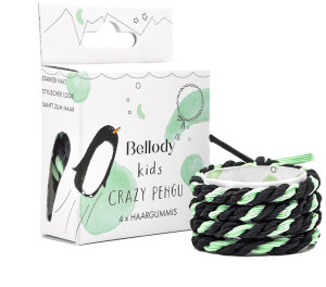 Bellody Original Mädchen-Haargummis, stylisches geflochtenes Kinder-Haargummi mit starkem Halt, Damen-Haarschmuck, Pinguin Bellody Original Mädchen-Haargummis, stylisches geflochtenes Kinder-Haargummi mit starkem Halt, Damen-Haarschmuck, Pinguin
