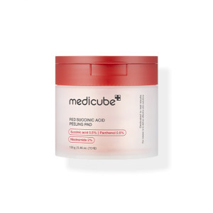 Medicube Red Succinic Acid Panthenol Facial Peeling Pads mit Niacinamid und AHA Medicube Red Succinic Acid Panthenol Facial Peeling Pads mit Niacinamid und AHA
