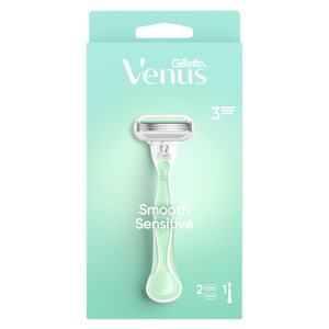 Gillette Venus Smooth Sensitive Damenrasierer mit wiederverwendbarem Griff Gillette Venus Smooth Sensitive Damenrasierer mit wiederverwendbarem Griff