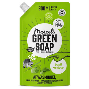 Marcel's Green Soap Reinigungsprodukt, Basilikum und Vetivergras, Nachfüllpackung Marcel's Green Soap Reinigungsprodukt, Basilikum und Vetivergras, Nachfüllpackung