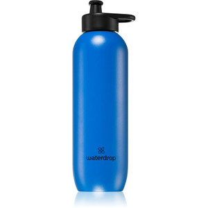 Waterdrop Sportflasche aus Edelstahl, auslaufsicher, mit Pull-Up-Verschluss, 800 ml, Blau Waterdrop Sportflasche aus Edelstahl, auslaufsicher, mit Pull-Up-Verschluss, 800 ml, Blau