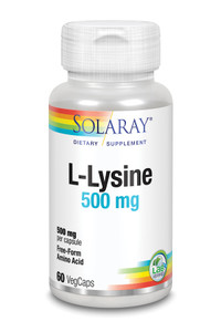 Solaray L Lysine 500 Mg 60 Caps Solaray L Lysine 500 Mg 60 Caps