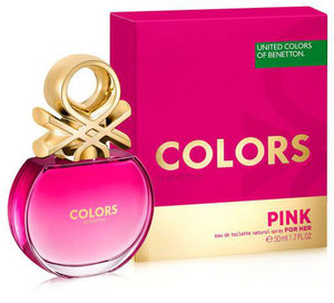 Benetton Colors Pink Eau de Toilette Spray 50ml Benetton Colors Pink Eau de Toilette Spray 50ml