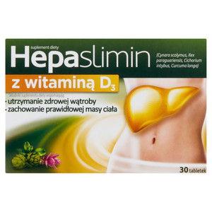 Hepaslimin mit Vitamin D3 30 Tabletten Hepaslimin mit Vitamin D3 30 Tabletten