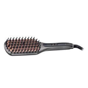 Remington Haarglätter und Bürste für reduzierte Stylingzeit mit Keratin-Keramik-Beschichtung, angereichert mit Mandelöl, Digitalanzeige, 150–230 °C – Einzeln Remington Haarglätter und Bürste für reduzierte Stylingzeit mit Keratin-Keramik-Beschichtung, angereichert mit Mandelöl, Digitalanzeige, 150–230 °C – Einzeln
