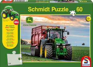 John Deere - 8370R Traktor, 60 Teile, mit Add-on (SIKU Traktor) Puzzle John Deere - 8370R Traktor, 60 Teile, mit Add-on (SIKU Traktor) Puzzle