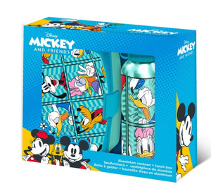Disney Mickey and Friends - Lunchset: Brotdose & Trinkflasche Disney Mickey and Friends - Lunchset: Brotdose & Trinkflasche