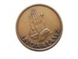 Antique Bronze Praying Hands Spanish