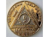 Anniversary Months Gold & Nickel Bi-plated AA Medallion