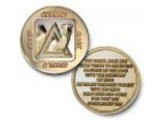 AA Sober Camel Bi-Plated Medallion