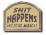 Stuff Happens Lapel Pin