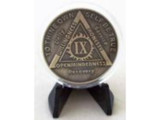 Plastic Clear Coin Capsule with Small Black Easel