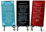 Glass Recovery Prayer Plaques with Easel