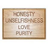Recovery Hardwood Plaques