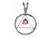 02-1 AA Sterling Silver Pendant with Birthstones 02-1 AA Sterling Silver Pendant with Birthstones