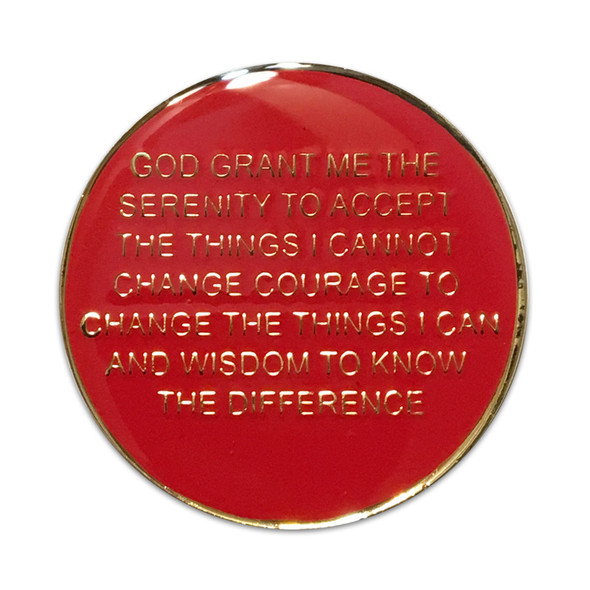 Keep it Simple Butterfly Recovery Medallion with Serenity Prayer