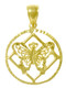 NA symbol w/Butterfly Pendant