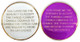 A Day at a Time Praying Hands Medallion in purple or white