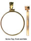 Recovery Coin Holder Bezel Pendants with Bail
