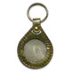Handmade Rain Drop Leather Medallion Holder Key Ring