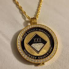 Recovery Medallion holder necklaces