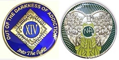 Fancy Tri-Plated NA Coins Anniversary or Slogan