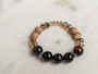 I'm Strong - Onyx and Tiger Eye Bracelet