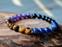 Confident - Tiger Eye, Sodalite, Black Onyx, Amethyst Bracelet