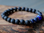 Good Vibes - Blue Evil Eye, Sodalite & Lava Stone Bracelet